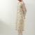 Ivory printed chanderi kurta set