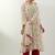 Ivory printed chanderi kurta set