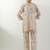 Ivory printed chanderi kurta set