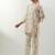 Ivory printed chanderi kurta set