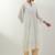 White embroidered cotton kurta set