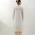 White embroidered cotton kurta set