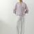 Purple woven cotton co-ord set