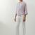 Purple woven cotton co-ord set