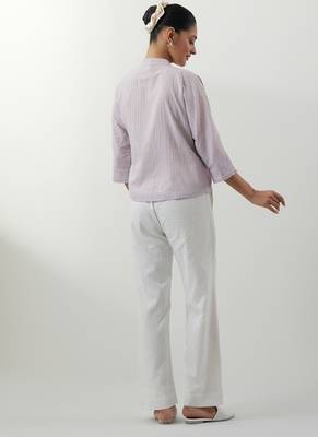 Purple woven cotton co-ord set 5
