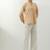 Beige woven cotton co-ord set