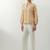 Beige woven cotton co-ord set