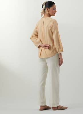 Beige woven cotton co-ord set 5