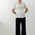White plain cotton co-ord set
