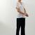 White plain cotton co-ord set