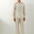 Ivory plain chanderi co-ord set