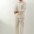 Ivory plain chanderi co-ord set
