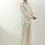 Ivory plain chanderi co-ord set