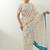 Ivory printed chanderi saree