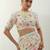 Ivory printed chanderi saree