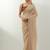 Beige plain chanderi saree