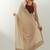 Beige plain chanderi saree