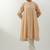 Beige hand woven cotton kurta set