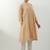 Beige hand woven cotton kurta set