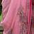 Baby pink embroidered georgette saree