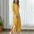 Yellow floral printed cotton jumpsuit