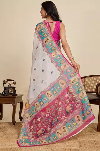 enchanting linen sarees   lightweight, breathable & perfect for intimate to grand indian weddings