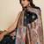 Women’s premium soft silk saree with two-tone satin finish, paithani design, rich zari pallu & contrast designer blouse