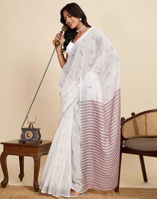 enchanting linen sarees     lightweight, breathable & perfect for intimate to grand indian weddings 4