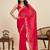 Women’s georgette soft silk saree with colorful brush floral design