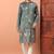 Stylish pista green premium silk kurta with embroidery & sequins work, cotton pajama     traditional & party wear
