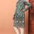 Stylish pista green premium silk kurta with embroidery & sequins work, cotton pajama     traditional & party wear