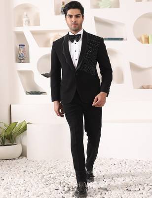 Black rayon tuxedo 1