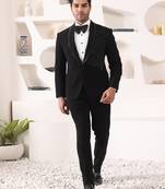 Black rayon tuxedo