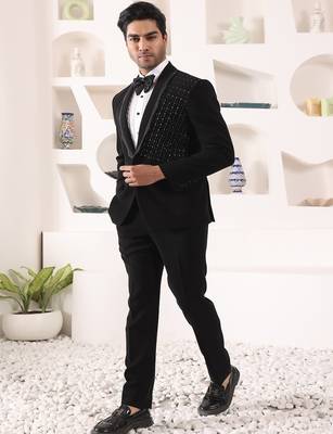 Black rayon tuxedo 4