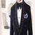 Blue rayon embroidered tuxedo