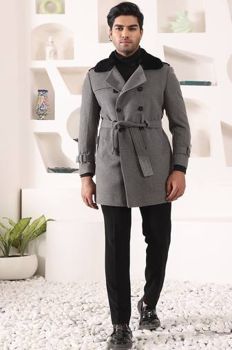 Grey tweed  coat