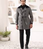 Grey tweed  coat