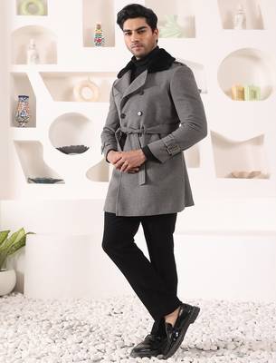 Grey tweed  coat 2