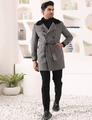 Grey tweed  coat 3