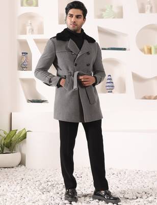 Grey tweed  coat 4