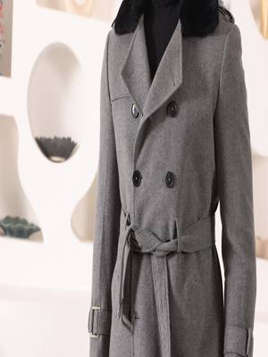 Grey tweed  coat 5