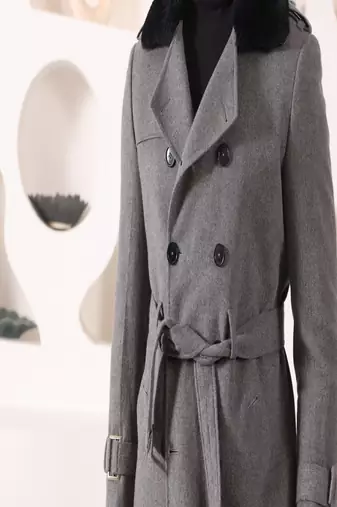 Grey tweed  coat
