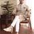 Beige cotton silk nehru jacket set