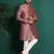Pink silk embroidered sherwani