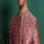 Pink silk embroidered sherwani