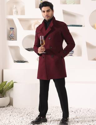 Wine rayon  coat 2