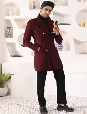 Wine rayon  coat 4