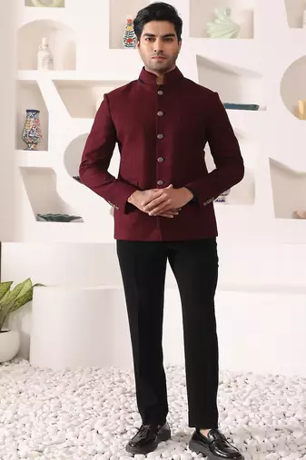 Wine rayon  blazer
