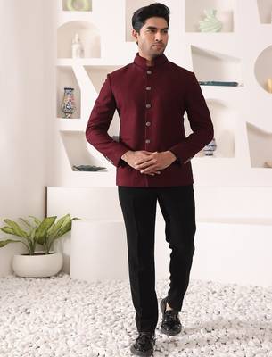 Wine rayon  blazer 3