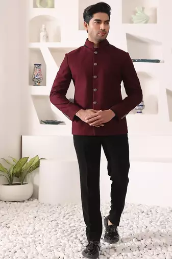 Wine rayon  blazer
